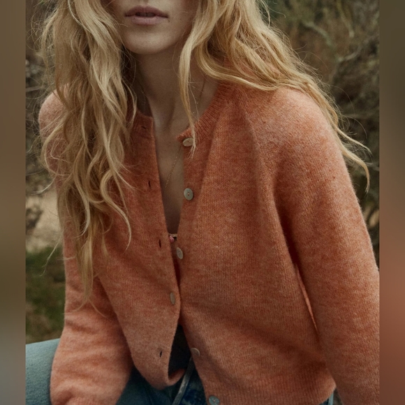 DÔEN Petra Cardigan in Coral XL NEW - Picture 3 of 12